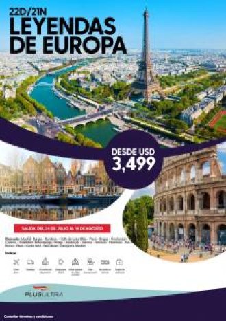 LEYENDAS DE EUROPA DESDE USD 3499 -22D 21N